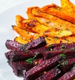 Sweet Potato and Beet Fries