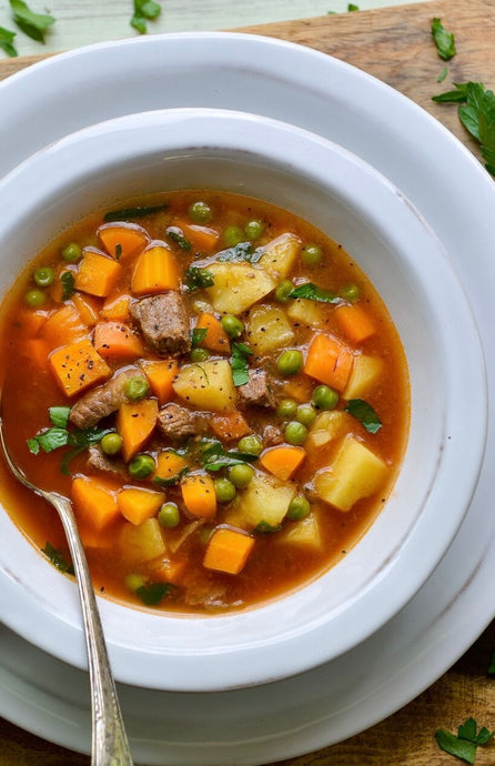 Instant Pot Veggie and Beef Soup