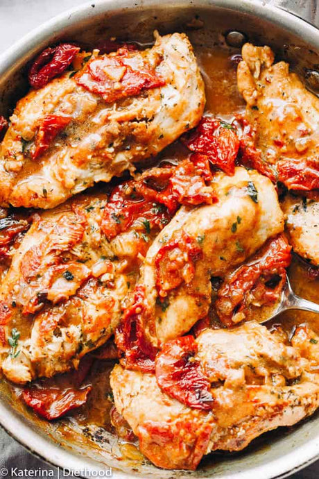 Grilled Chicken with Sundried Tomato Topping